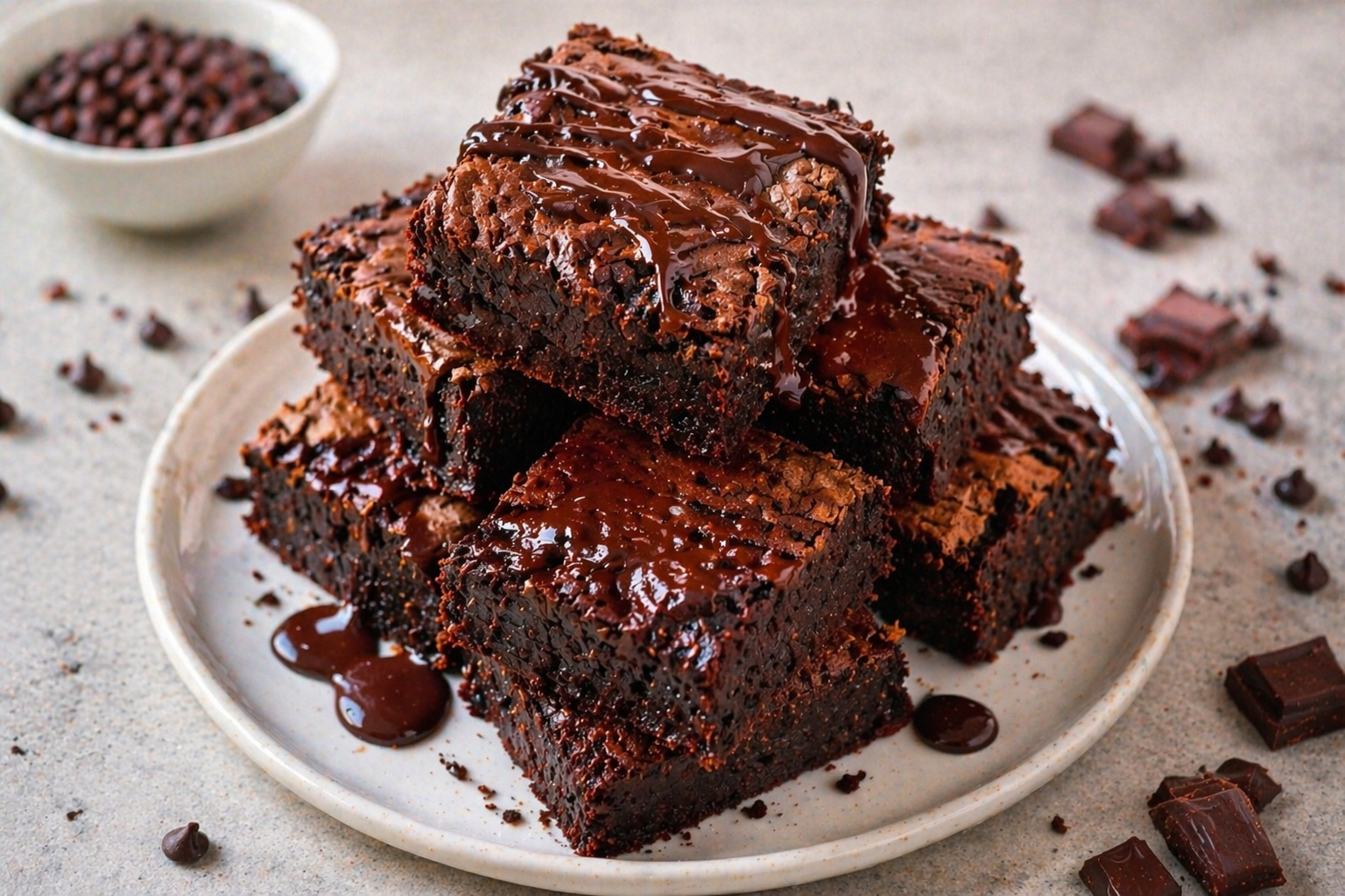 Fudgy Schoko Brownies