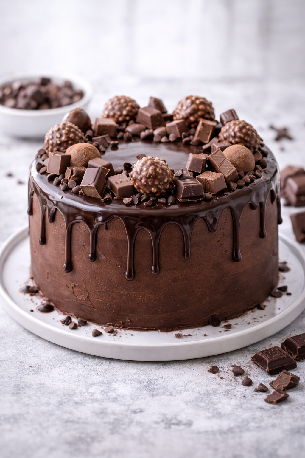 Eleganter Schoko-Drip-Cake